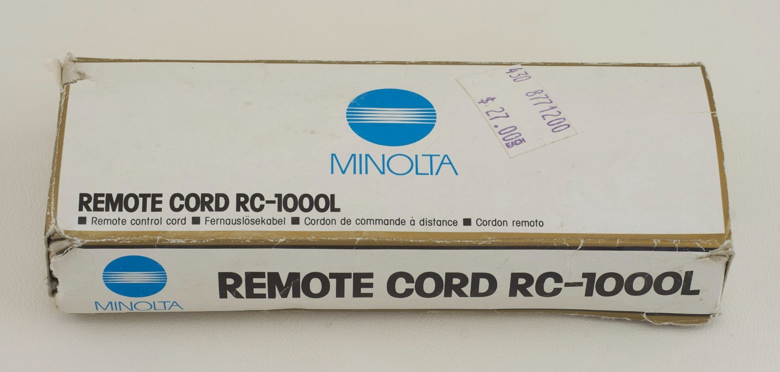 MINOLTA Maxxum Camera 16' Remote Cord RC-1000L / Sony RM-L1AM - Tested!
