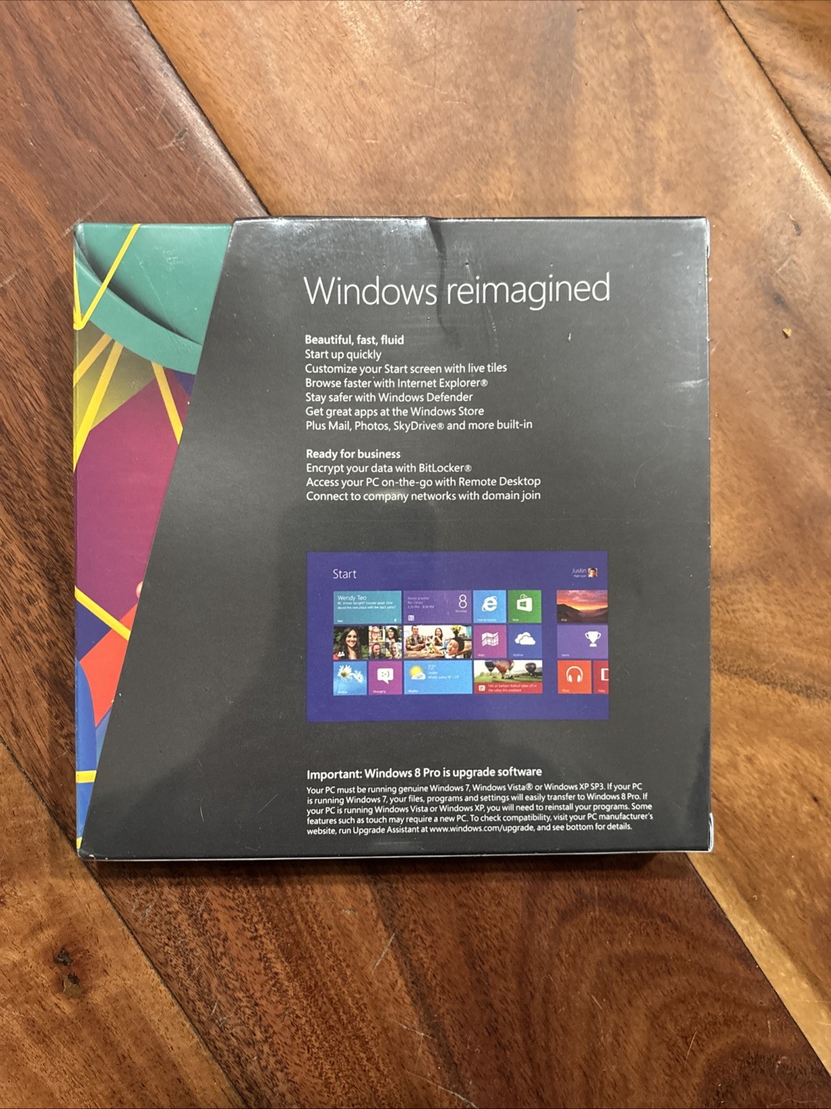 Microsoft Windows 8 Pro Professional Upgrade 32Bit & 64Bit Genuine New Sealed