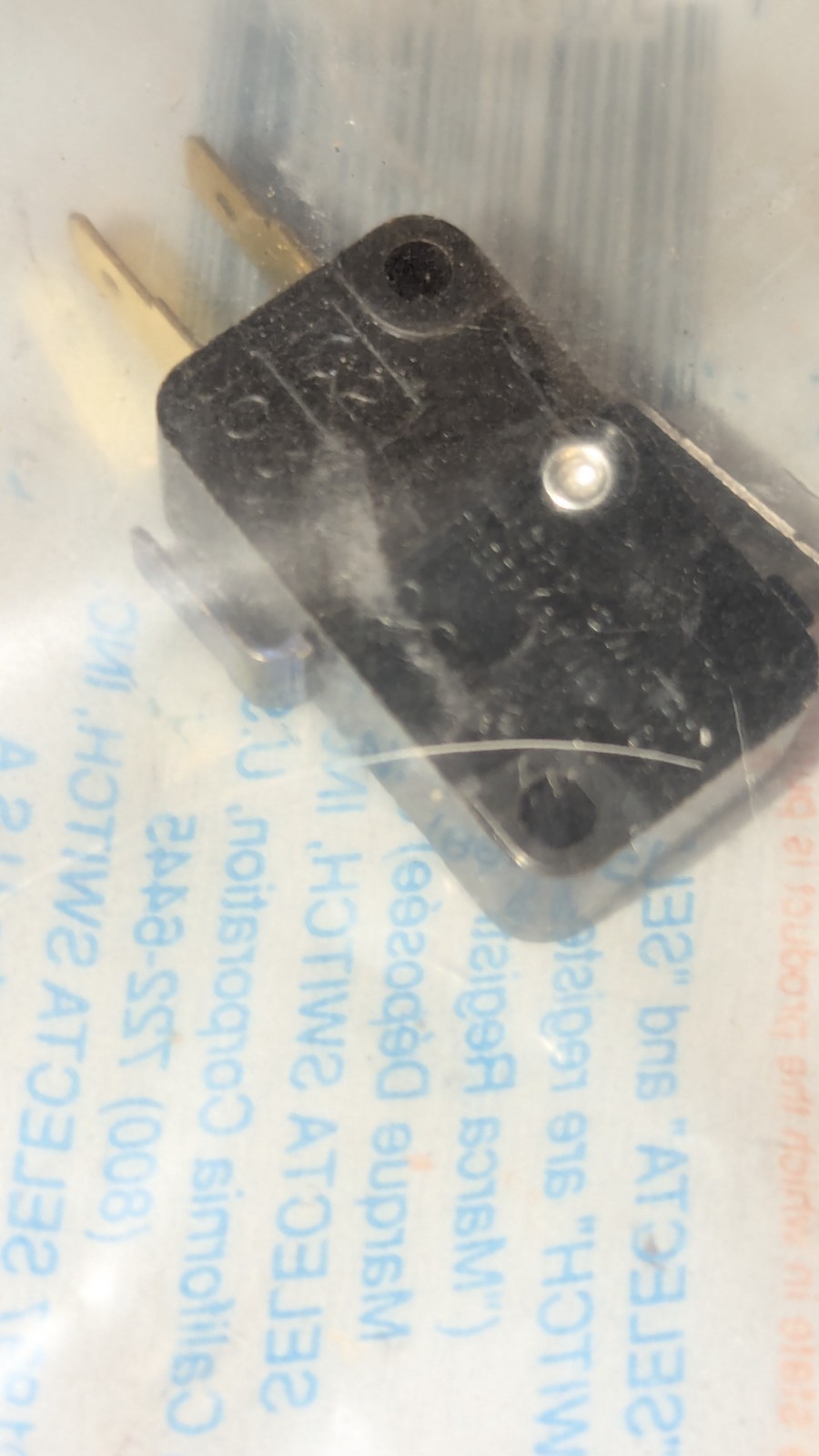 Selecta / Honeywell Microswitch V3L-101-D8-BG Snap Switch New & Sealed