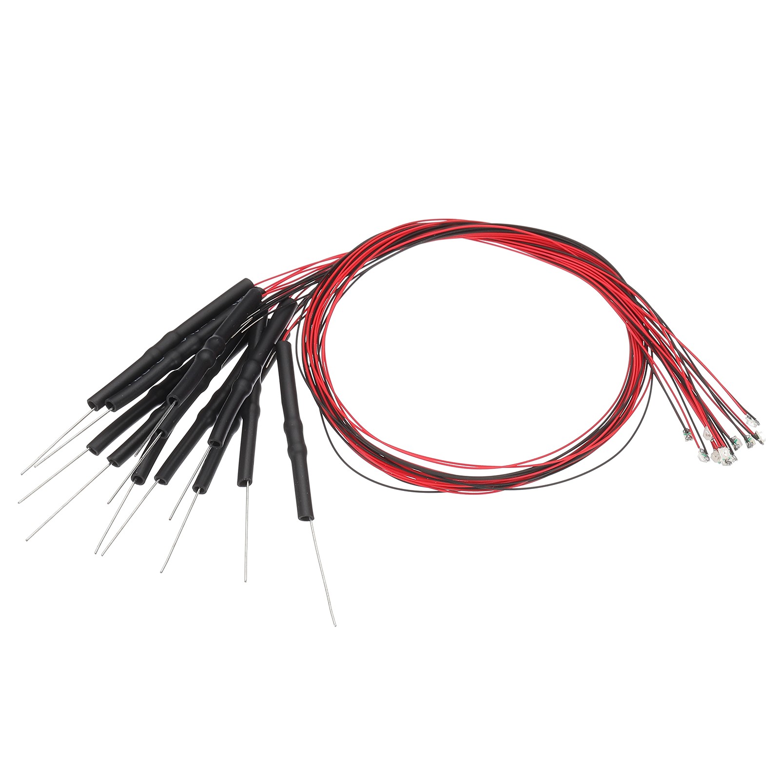 0805 Pre-Wired Micro LED, 12 Pcs 3-6V Emitting Diodes, Emerald Green