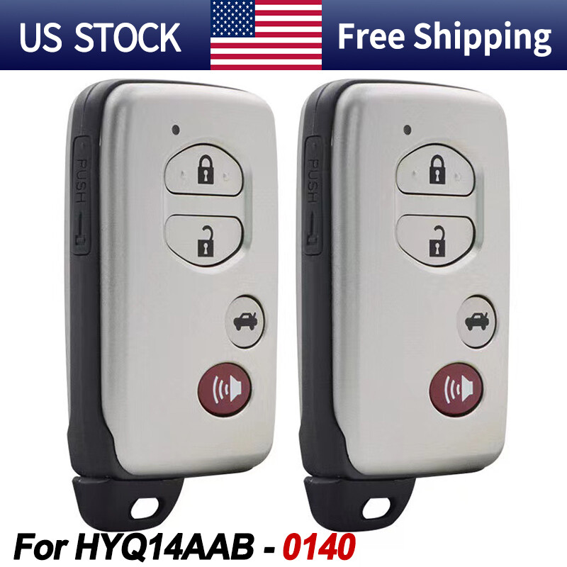 2 For 2007 2008 09 2010 2011 Toyota Camry Avalon Corolla Remote Key Fob HYQ14AAB
