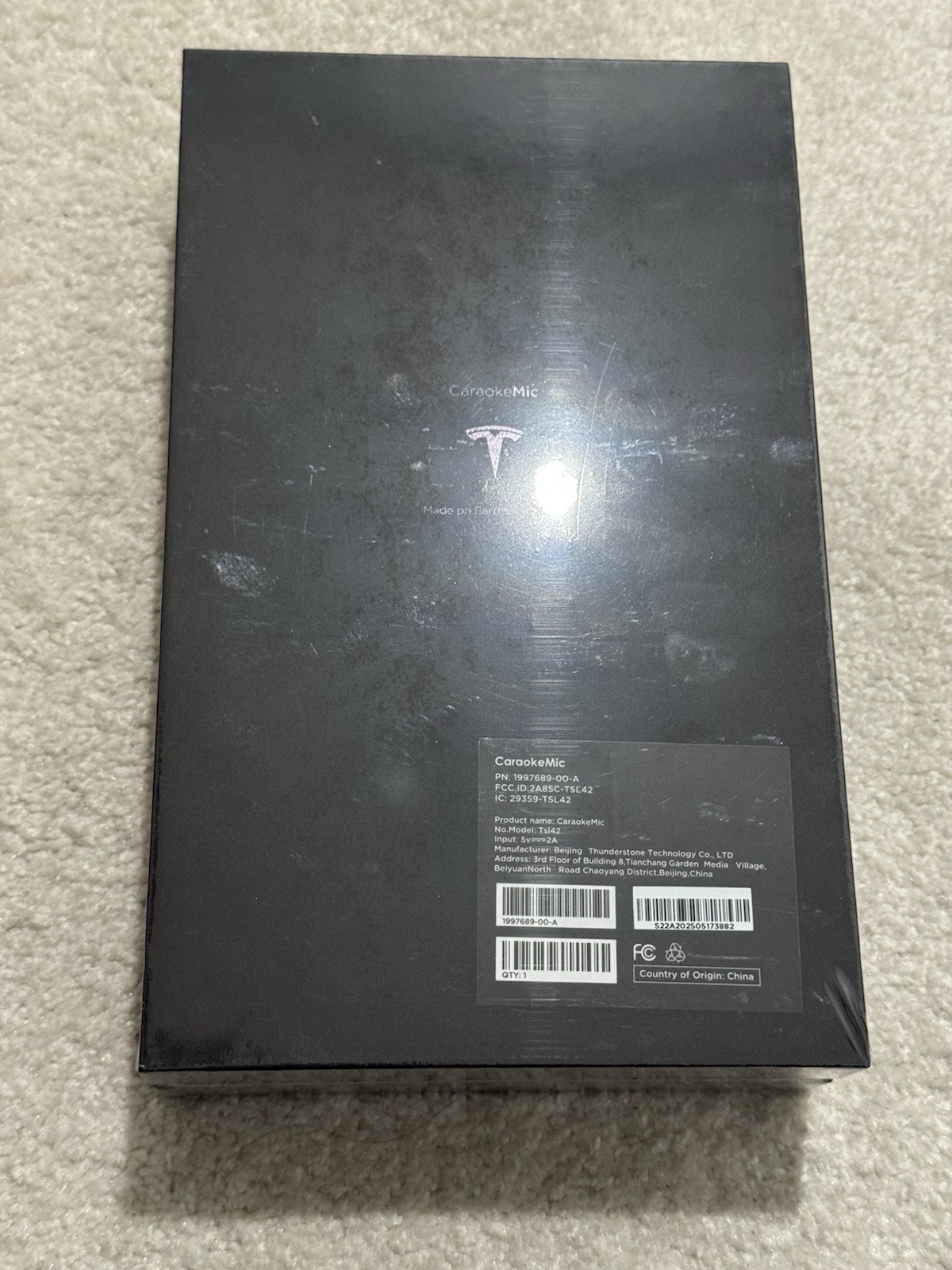 Tesla CaraokeMic Brand New Still Wrapped Never Opened