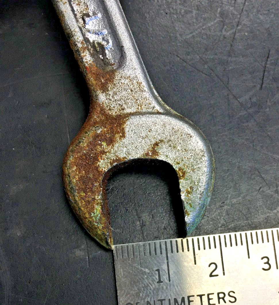 COMBINATION WRENCH, 9/16" 1/2" OPEN ENDS, DROP FORGER