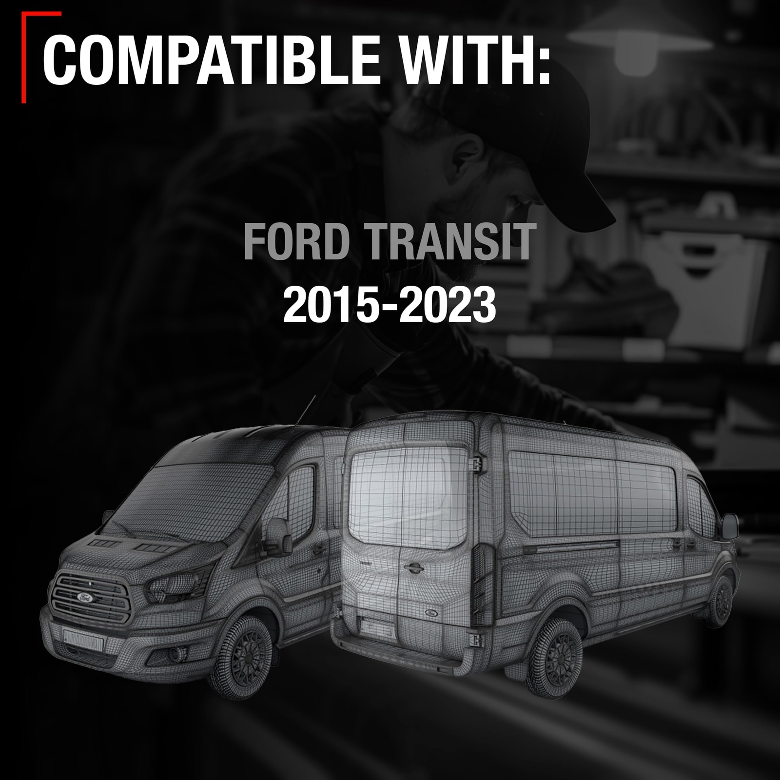 Body Fastener Kit - Compatible with 2015-2023 Ford Transit - Suitable for Bum...