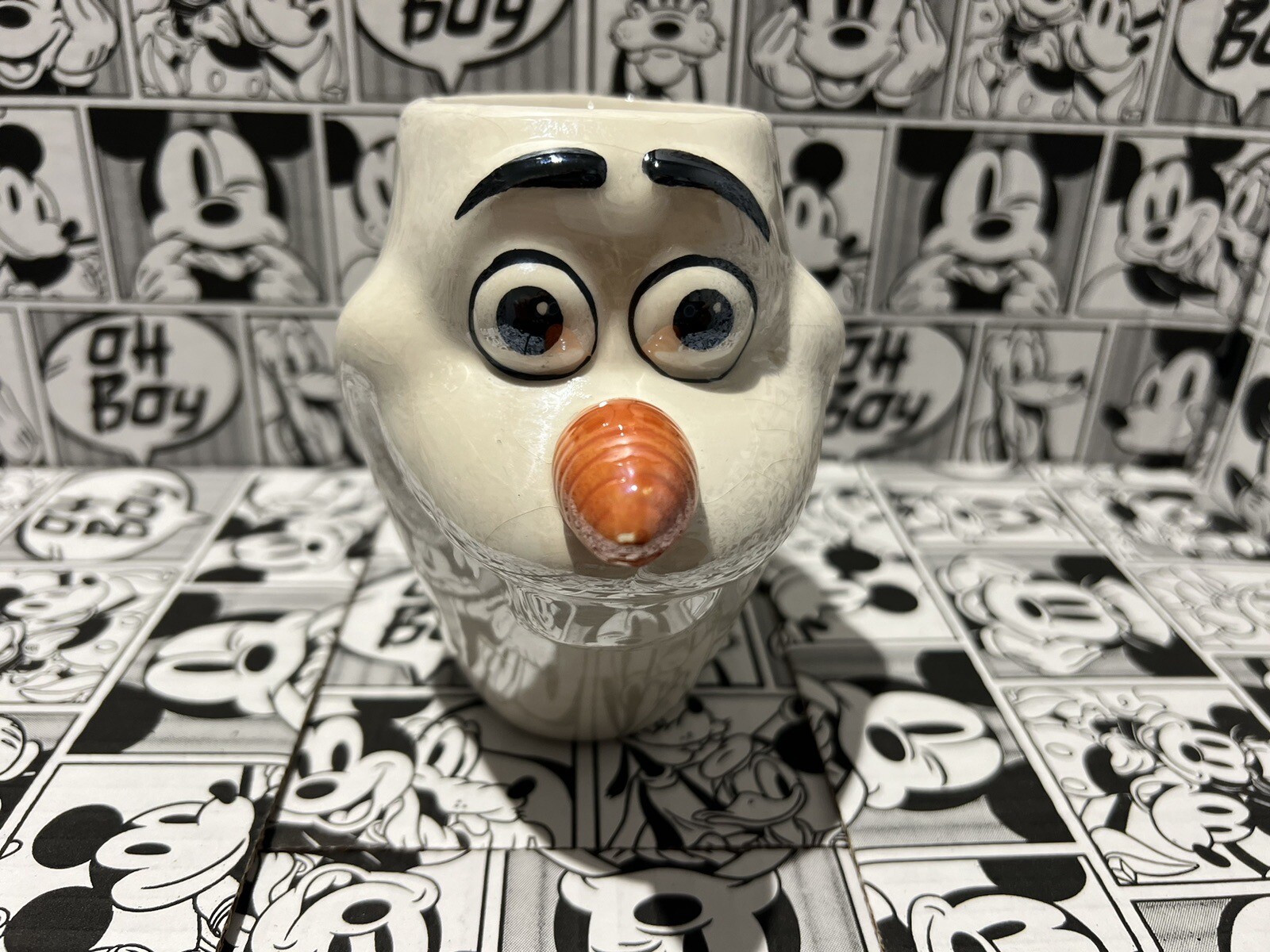 Olaf Frozen Mug Cup 3D Face Disney Store