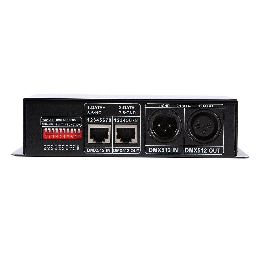 DC 12V 24V DMX512 8A 4 Channels Decoder Controller for 5050 RGB LED Light Strip
