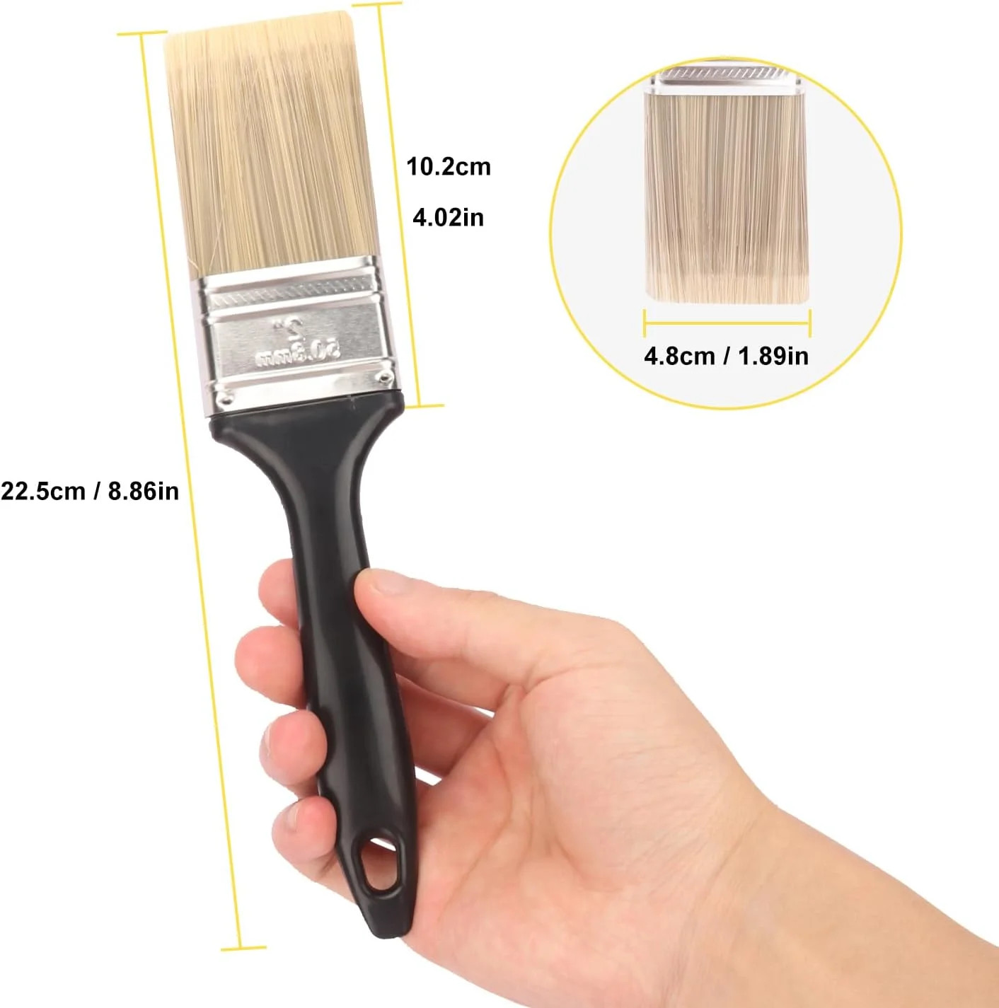 30 Pack 2 Inch Paint Brushes - A Professional Range of Wall Paint Brushes, Deck