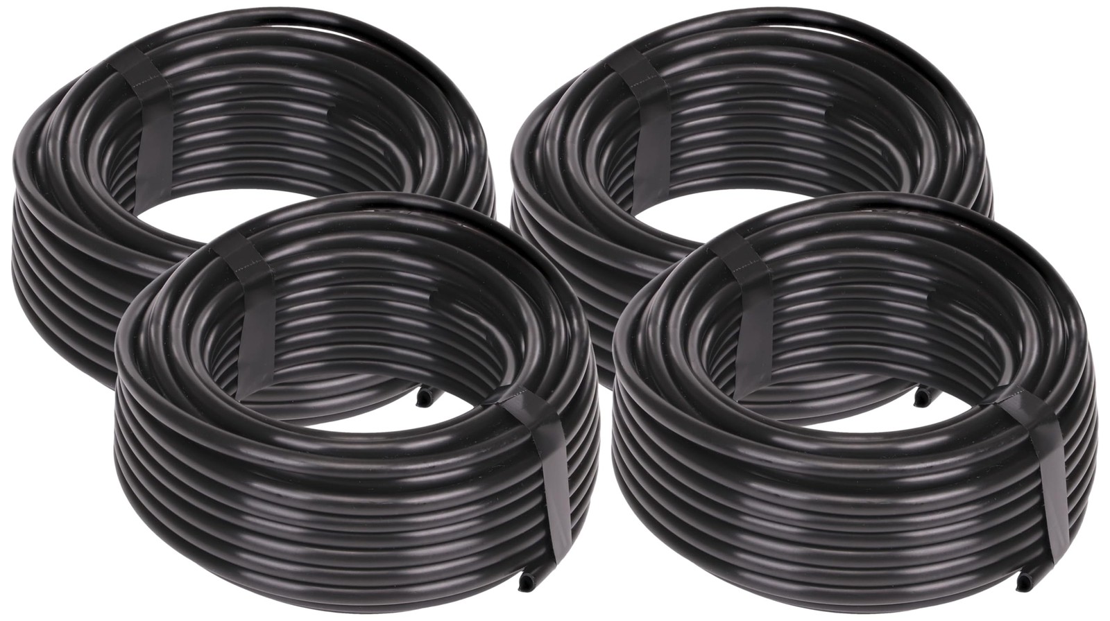 Raindrip 016005P 1/4" Drip Irrigation Tubing 50ft (4-Pack) Black Poly