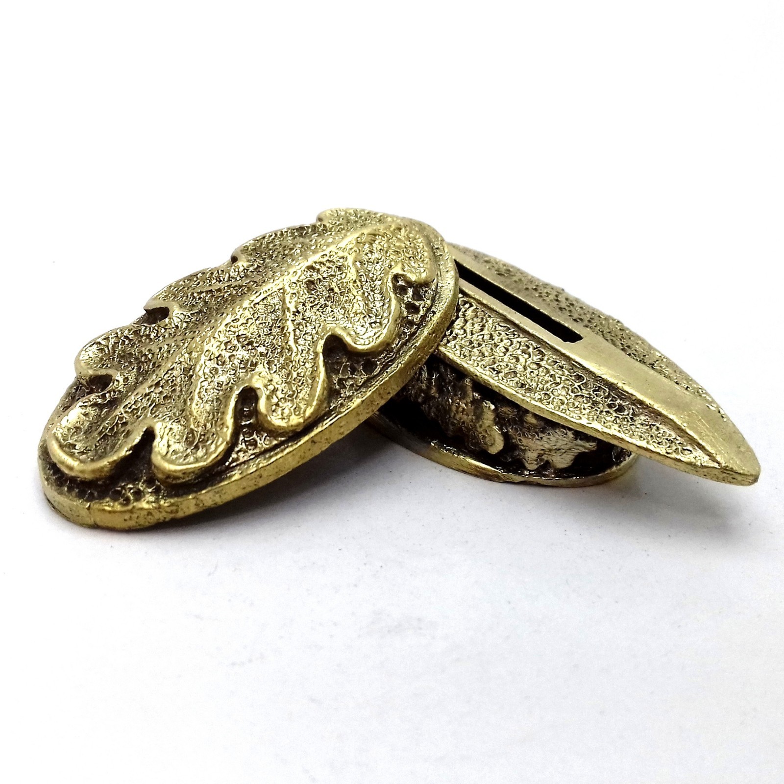 SET OAK SOLID BRONZE FINGER GUARD BOLSTER & POMMEL CUSTOM KNIFE MAKING