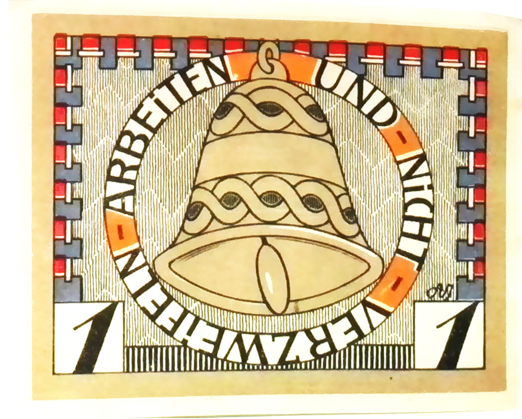 1920 Germany AUGUSTENBURG 1 Mark  Notgeld / Banknote