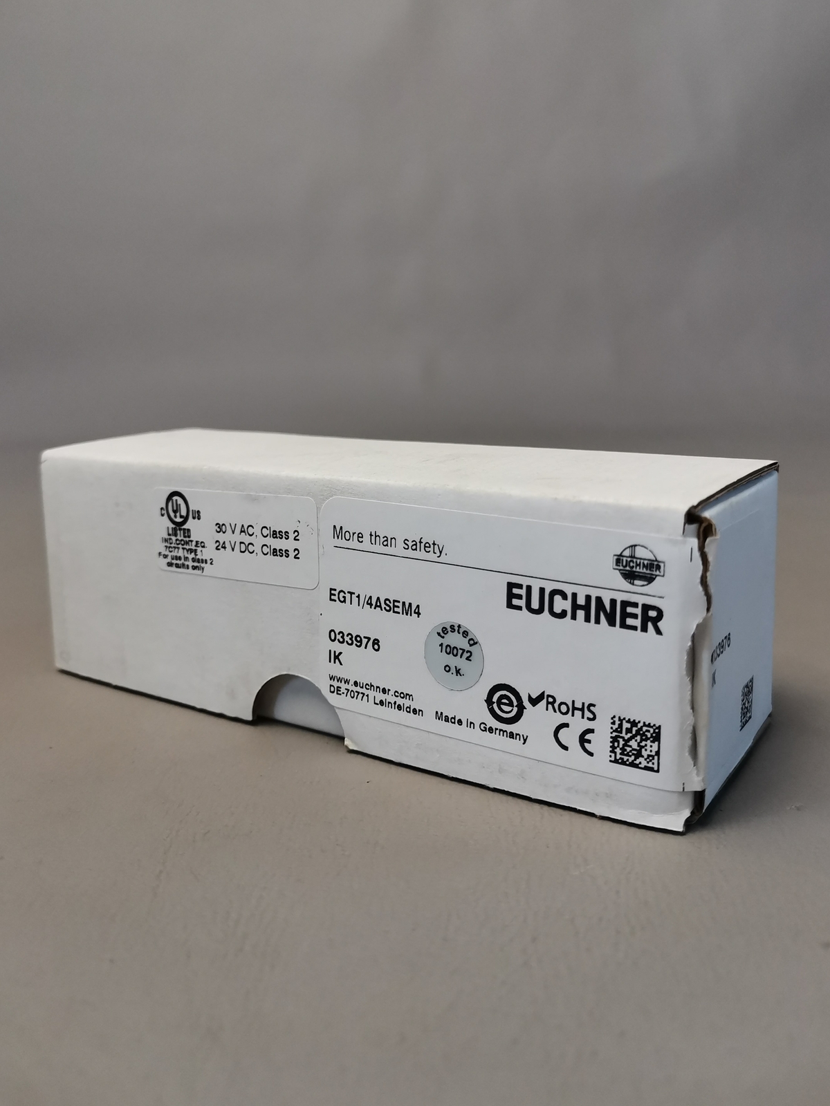 Euchner EGT1-4ASEM4 033976 NEW Original Packaging Seal Open