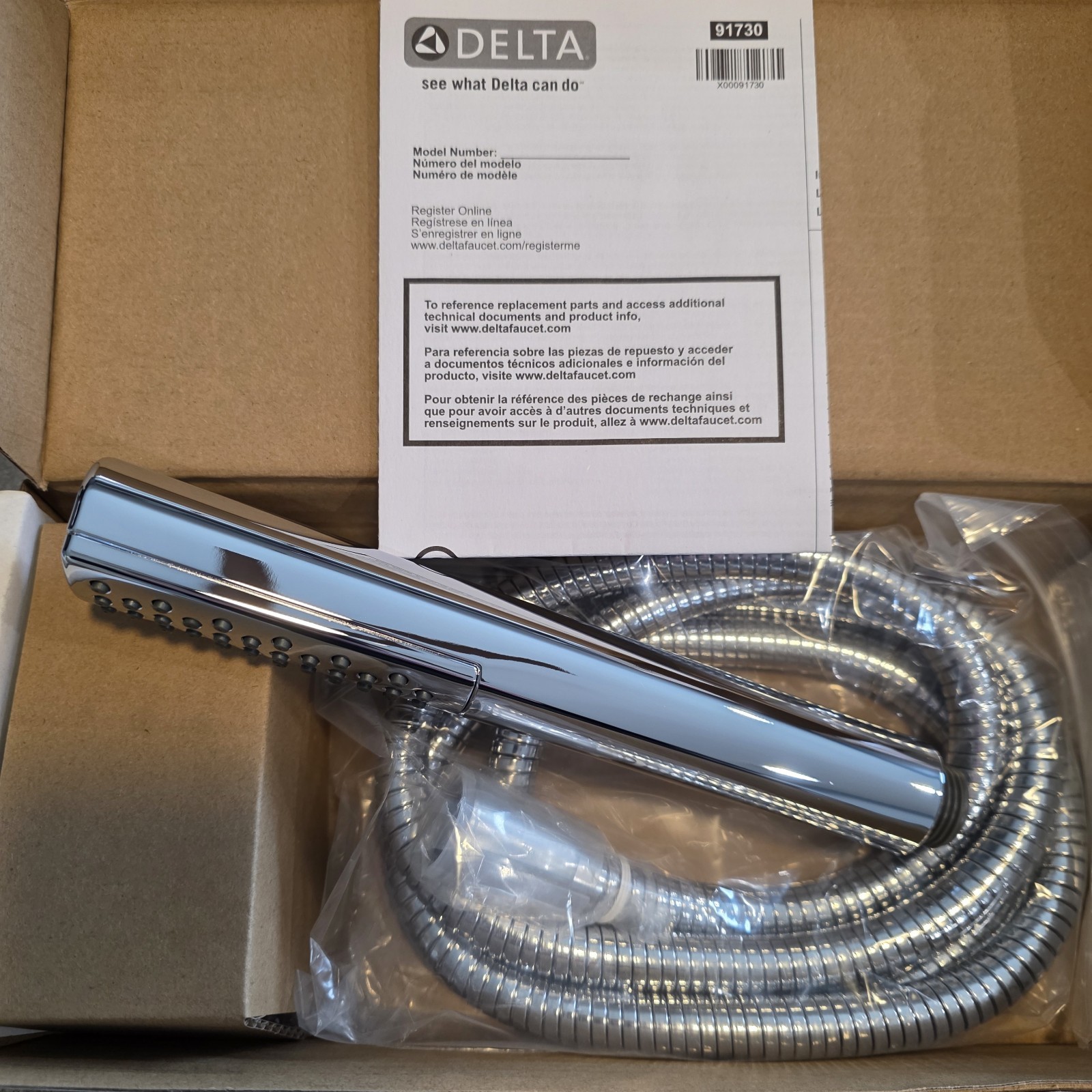Delta 55808 Universal Showering 1.75 GPM Single Function Hand Shower HA