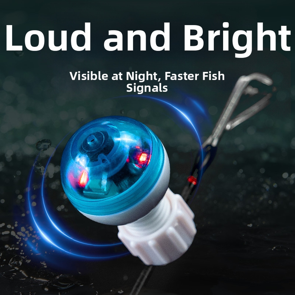 Compact Rod Tip Alarm for Anglers Bright Visibility Multiple Viewing Angles