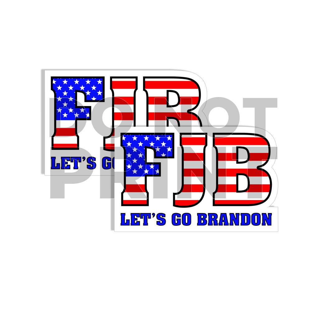 FJB Lets Go Brandon Funny Biden 10 pack of Bumper Stickers 4" wide 10 Pack
