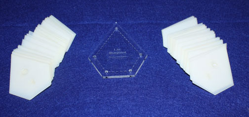 Mylar 1" Starpoint- 51 Piece Set  - Quilting / Sewing Templates -