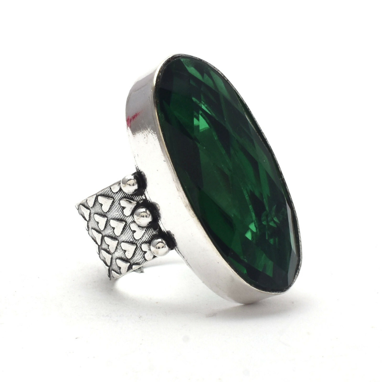 Christmas Diopside Gemstone 925 Sterling Silver Handmade Ring All Size