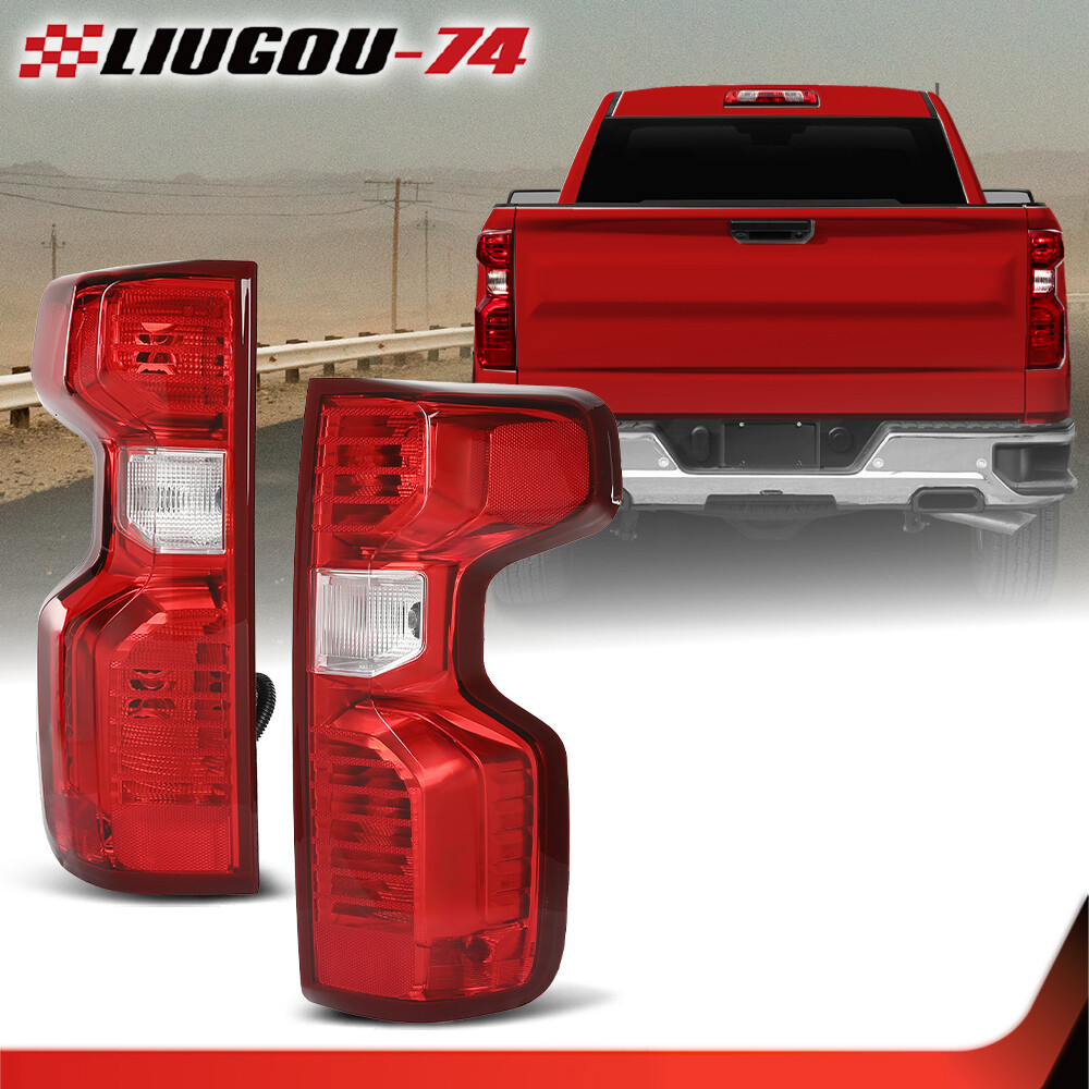 Pair/Left/Right Tail Lights Assembly Fit For 2019-2023 Chevy Silverado 1500 2500