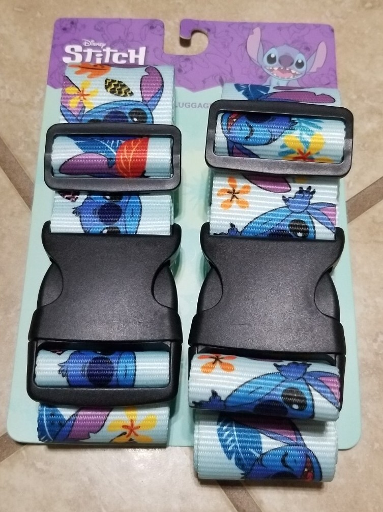Disney Stitch Set Of 2 Luggage Straps