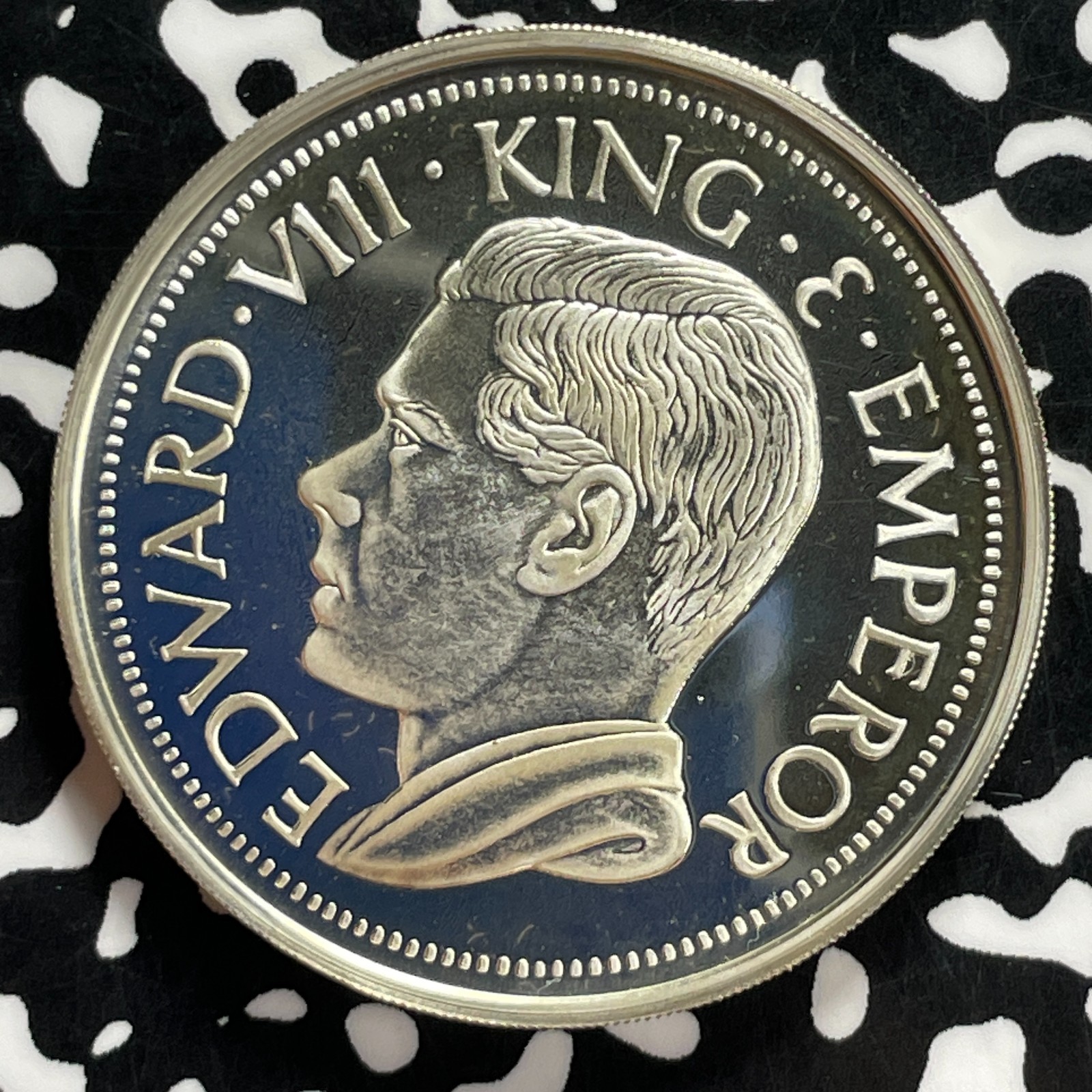 "1936" Newfoundland Edward VIII Fantasy Crown Lot#JM9891 Silver! High Grade!