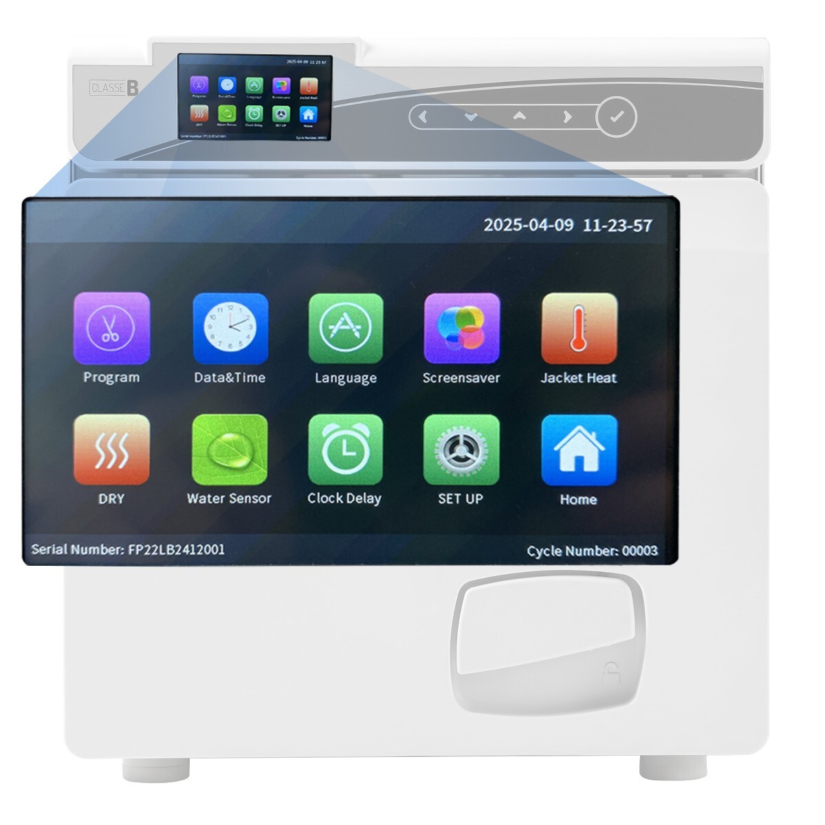17L Class B Dental Steam Sterilizer Vacuum Sterilization Built-in printer