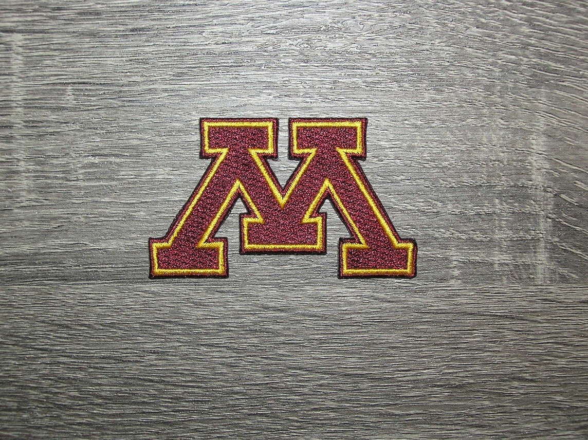 Minnesota Golden Gophers College Embroidered Iron On Patch 3" x 1.75"