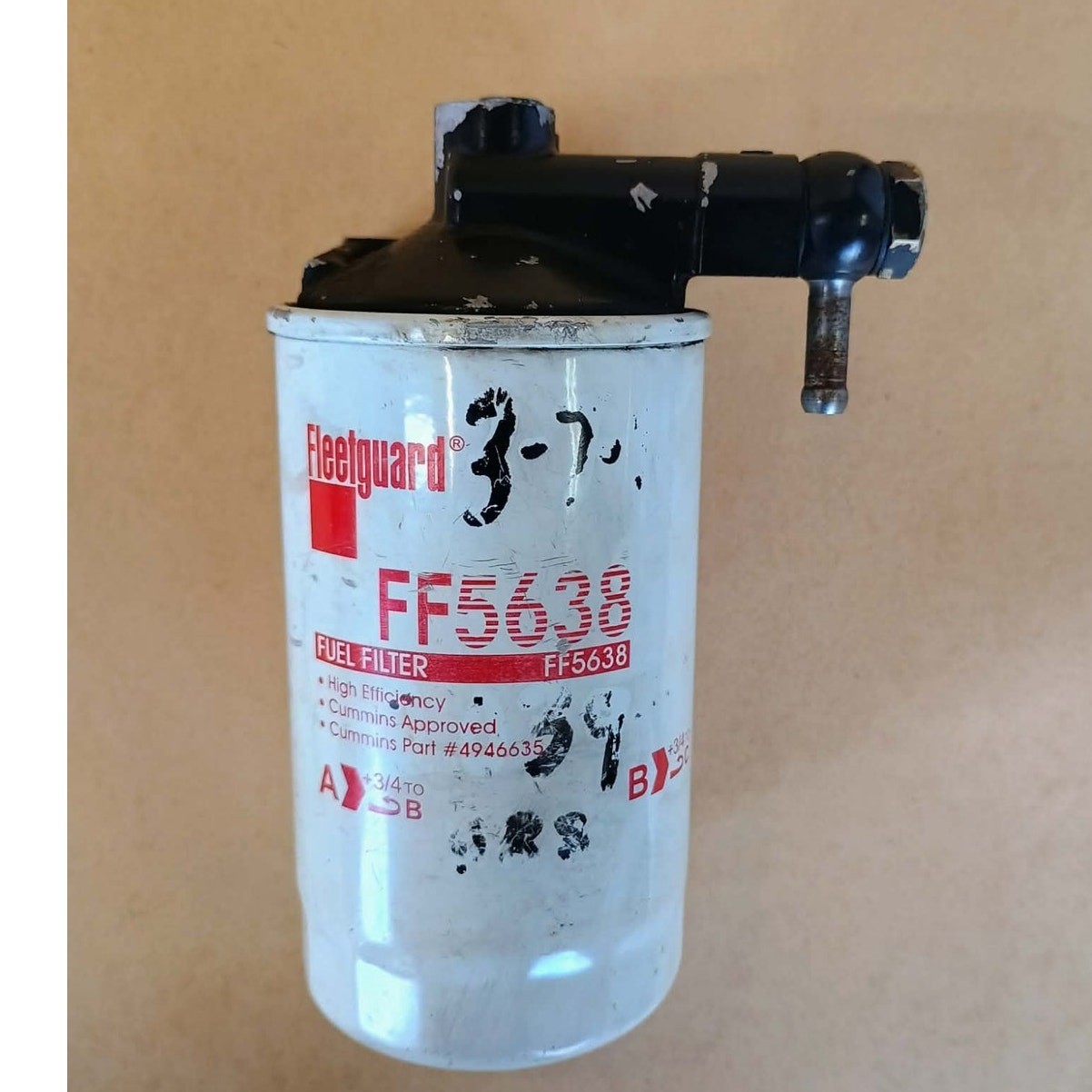 Cummins QSB3.3 Fuel filter base 4941198 Used (NS0116)