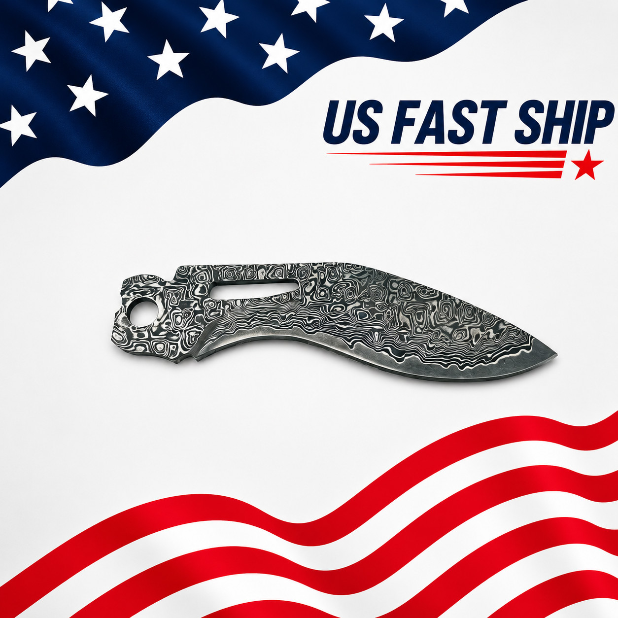 US Stock VG10 Damascus Blade for Leatherman Surge Replacement Part