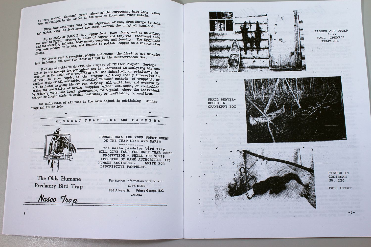 Killer Traps & Killer Sets Instruction Manual Trapping Snaring Snare Methods