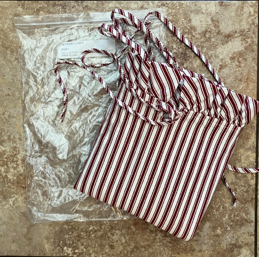 Longaberger 1990 or 1993 Sweetheart Getaway LINER ONLY - MIB, Free Ship
