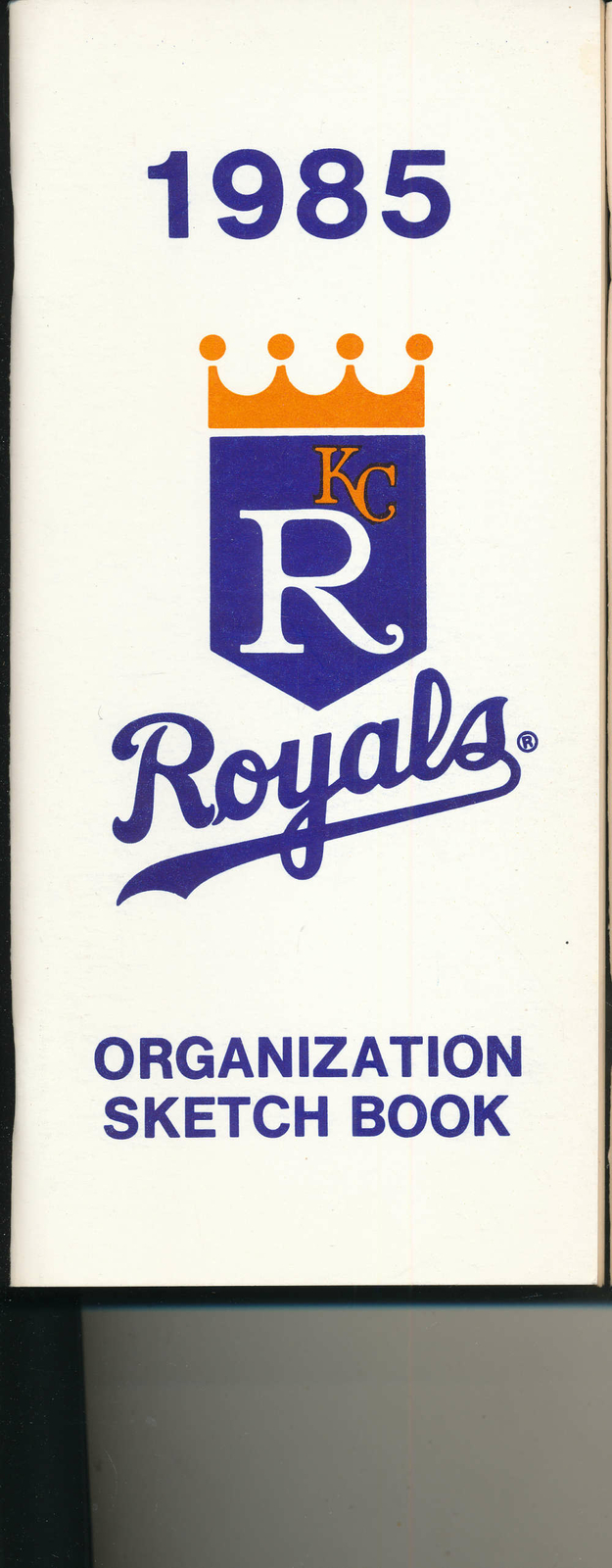 1985 Kansas City Royals Organization Sketch Book bxorg