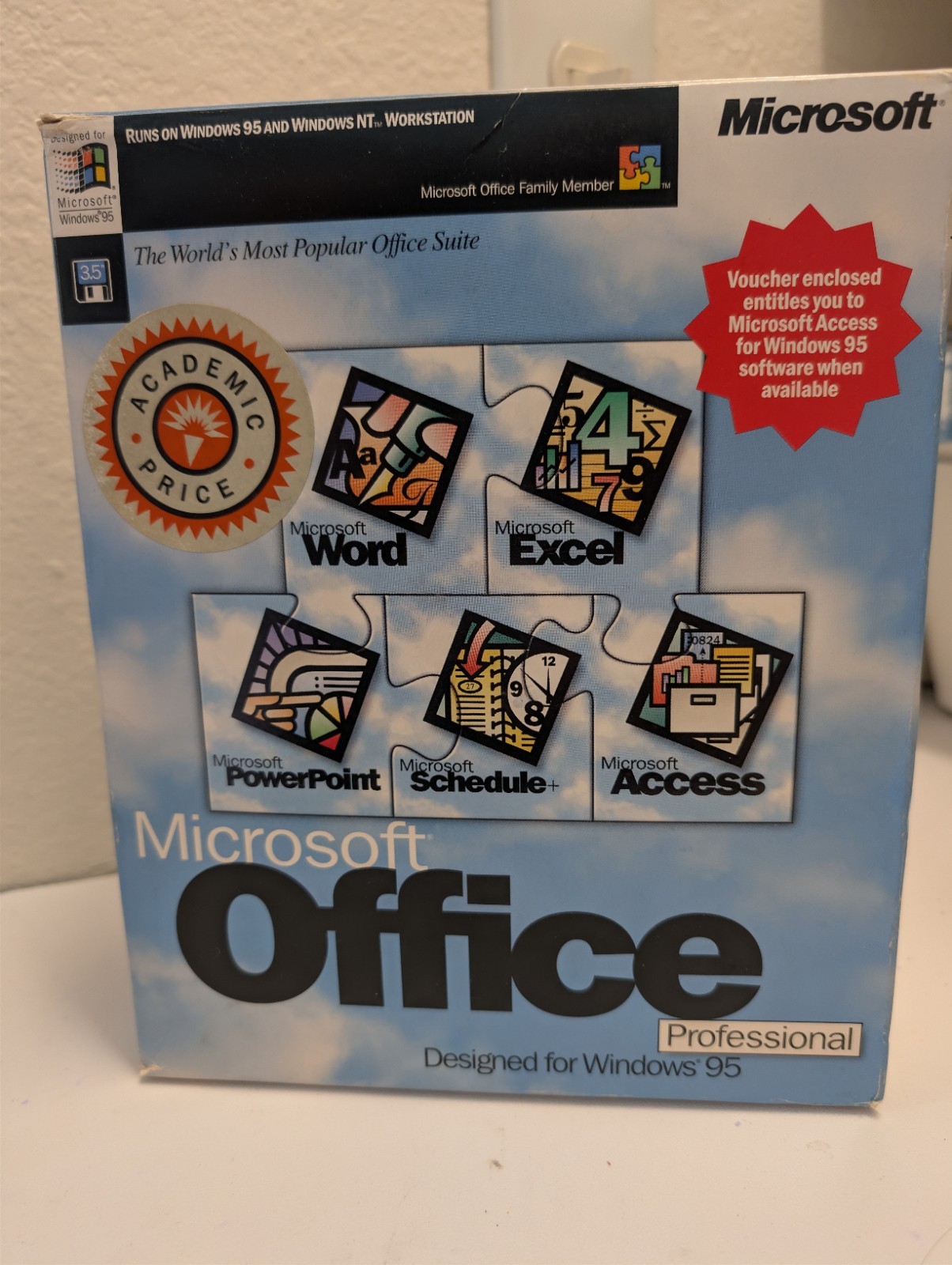 Vintage Microsoft Office Suite Professional,  Windows 95