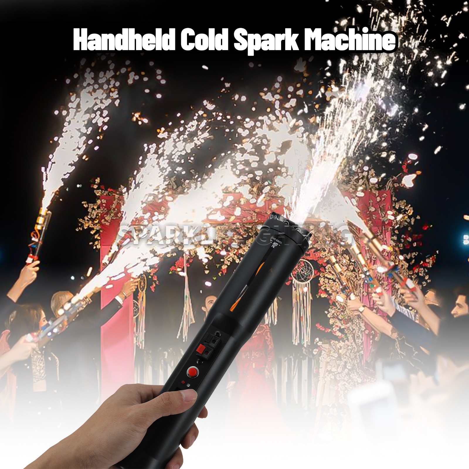 PAIDUN Mini Cold Spark Machine Fountain Sparkler Effect Safety Wedding Party Bar