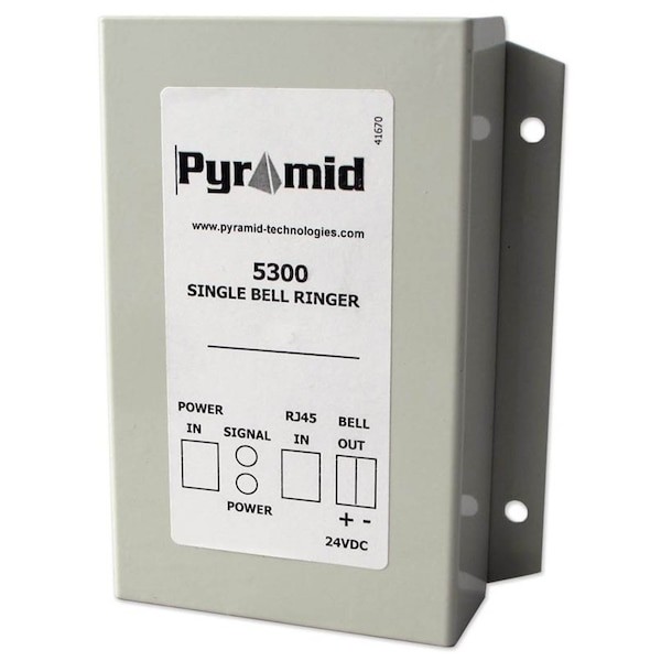 Pyramid 5300 Bell Ringer, 24Vdc, Steel, Wall Mount