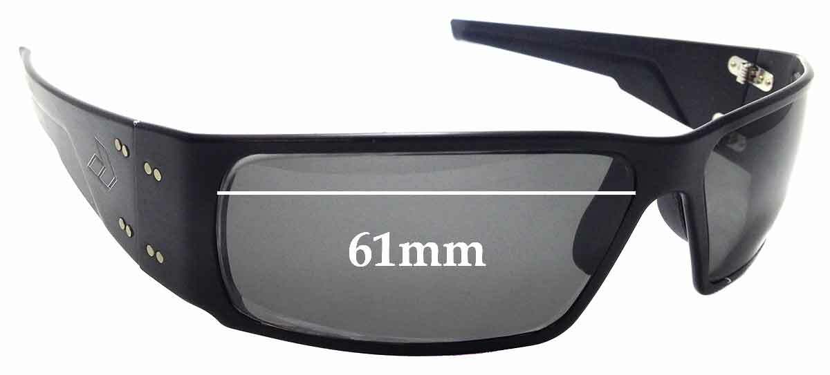 SFx Replacement Sunglass Lenses fits Gatorz Octane - 61mm Wide