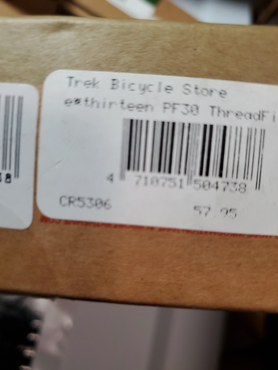 e*thirteen PF30 ThreadFit Bottom Bracket Press Fit 24mm spindle 68mm-83mm shell