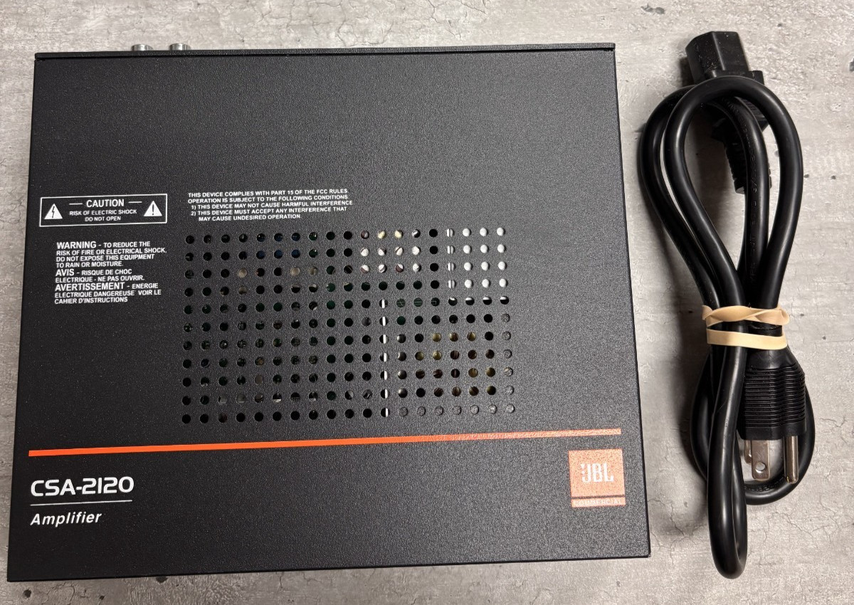 JBL CSA-2120 120W Power Amplifier - 2 Channel
