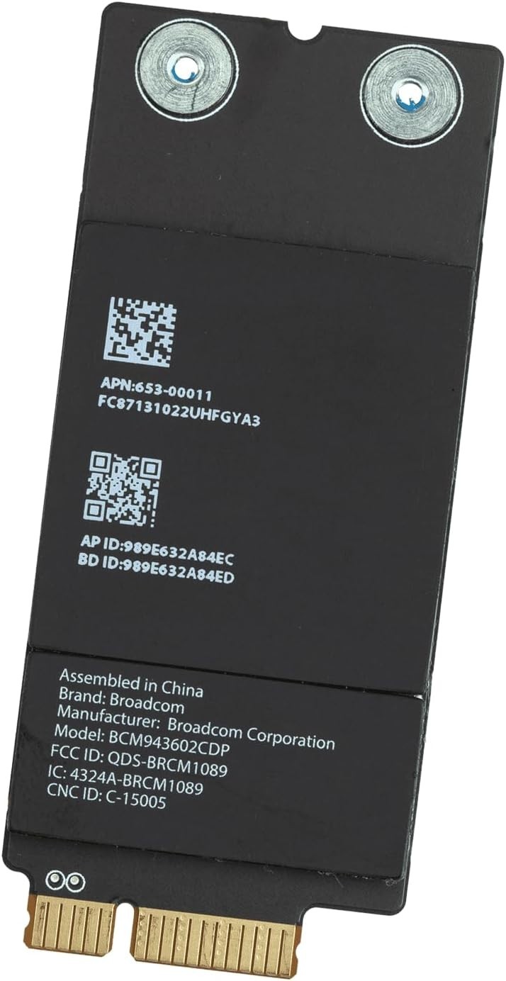 Apple 653-00011 WiFi Bluetooth Airport Card - Broadcom BCM943602CDP A1418 A1419
