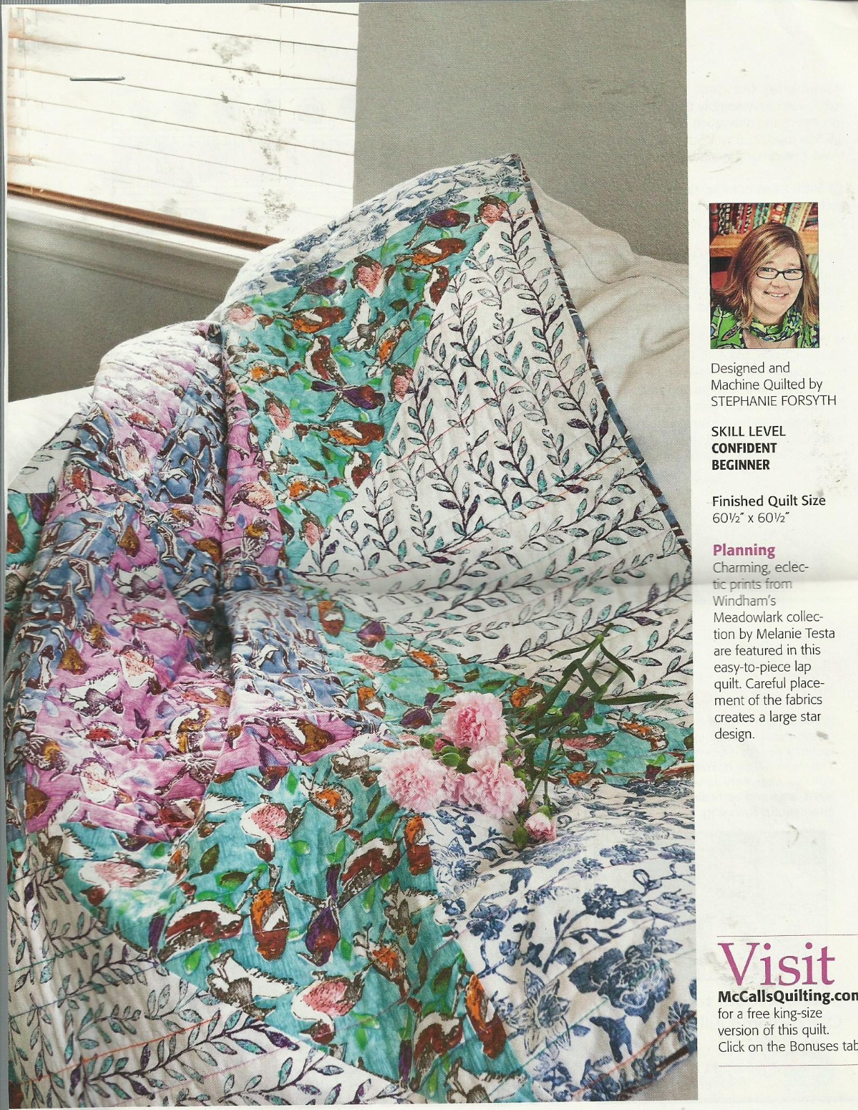 E0774  STARLING QUILT PATTERN/INSTRUCTIONS