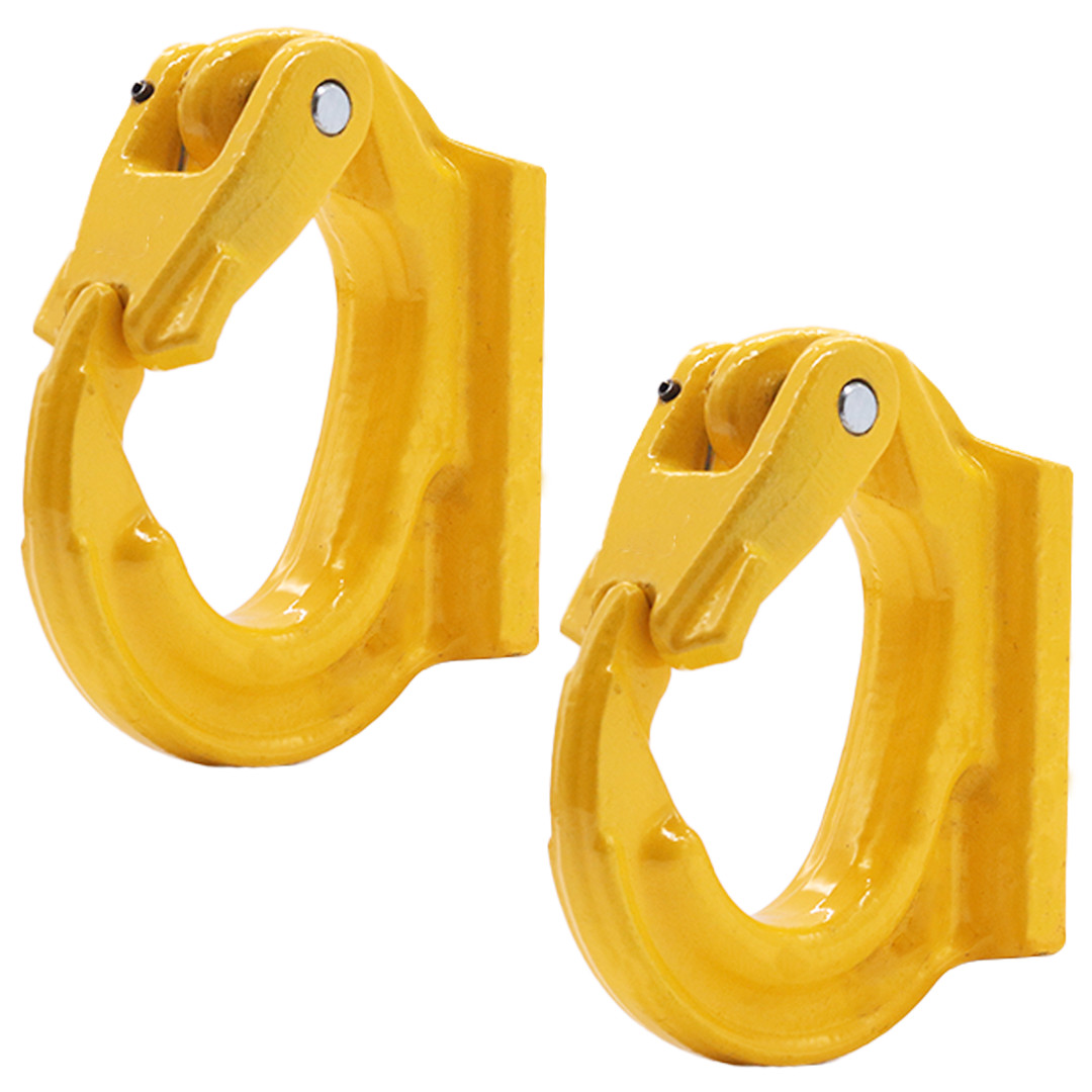BXR 2 Ton Heavy Duty Alloy Steel Lifting Hook - Weld on Anchor Hook G80 - 2 Pack