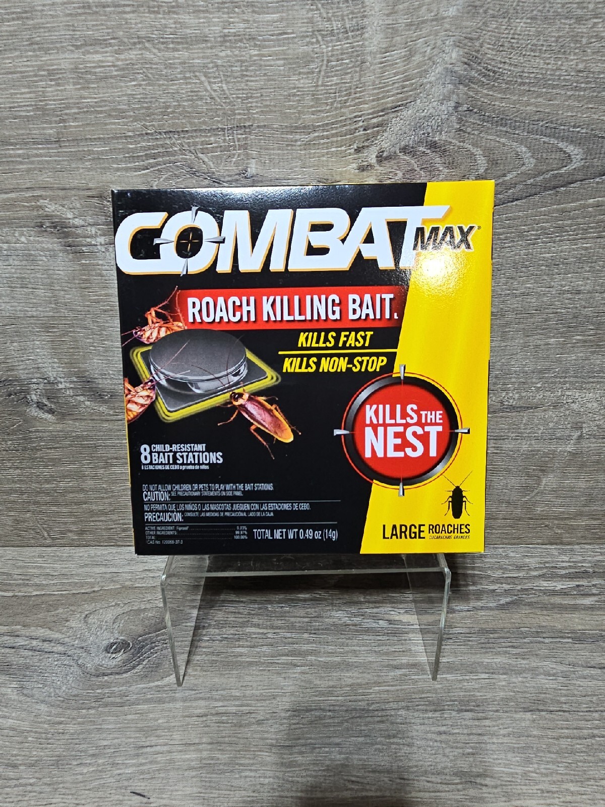 CombatMax Roach Killing Child-Resistant Odorless Bait Stations Kills Fast 3 Box