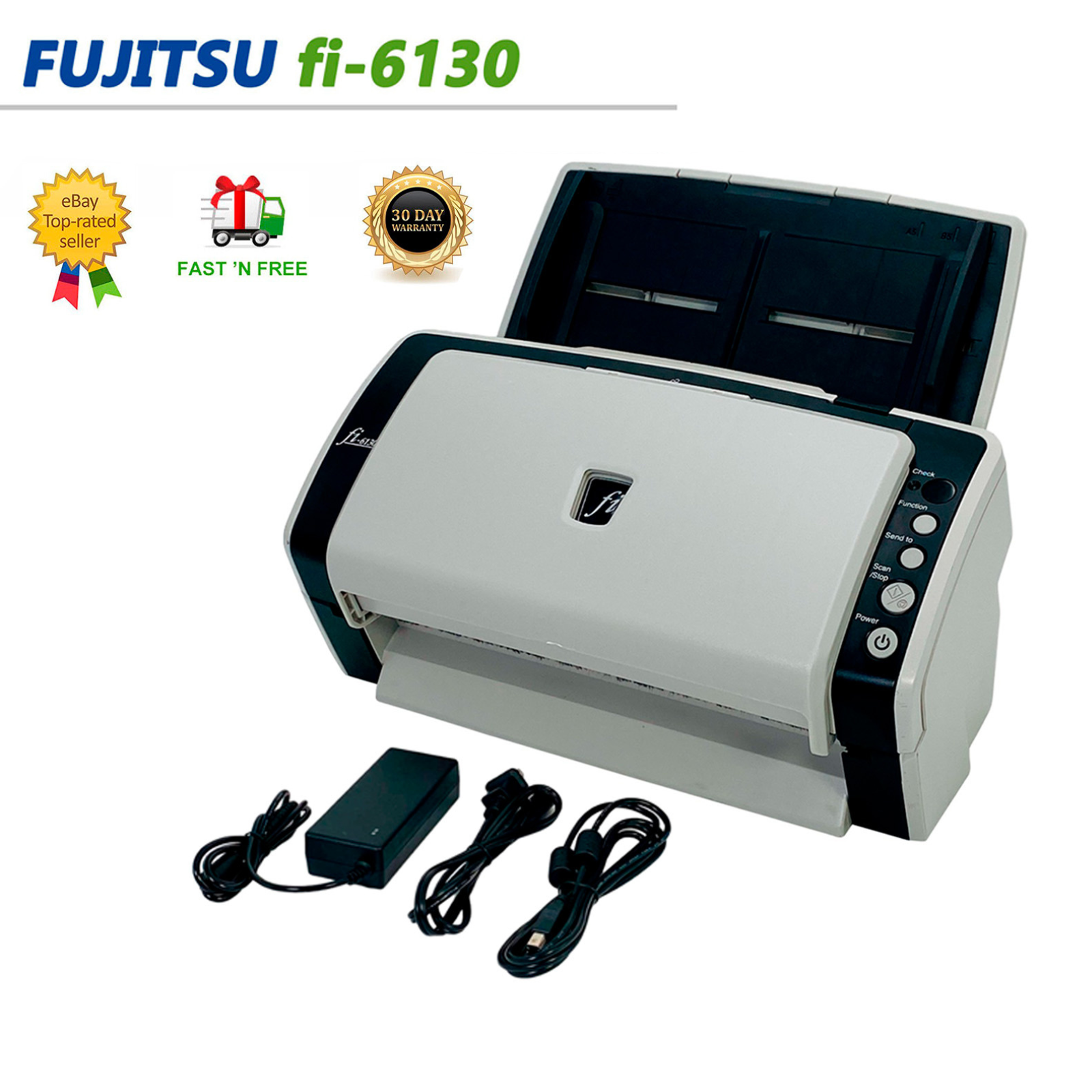 Document Pass-Through Duplex High Speed USB Scanner for Office Work w/Bundle