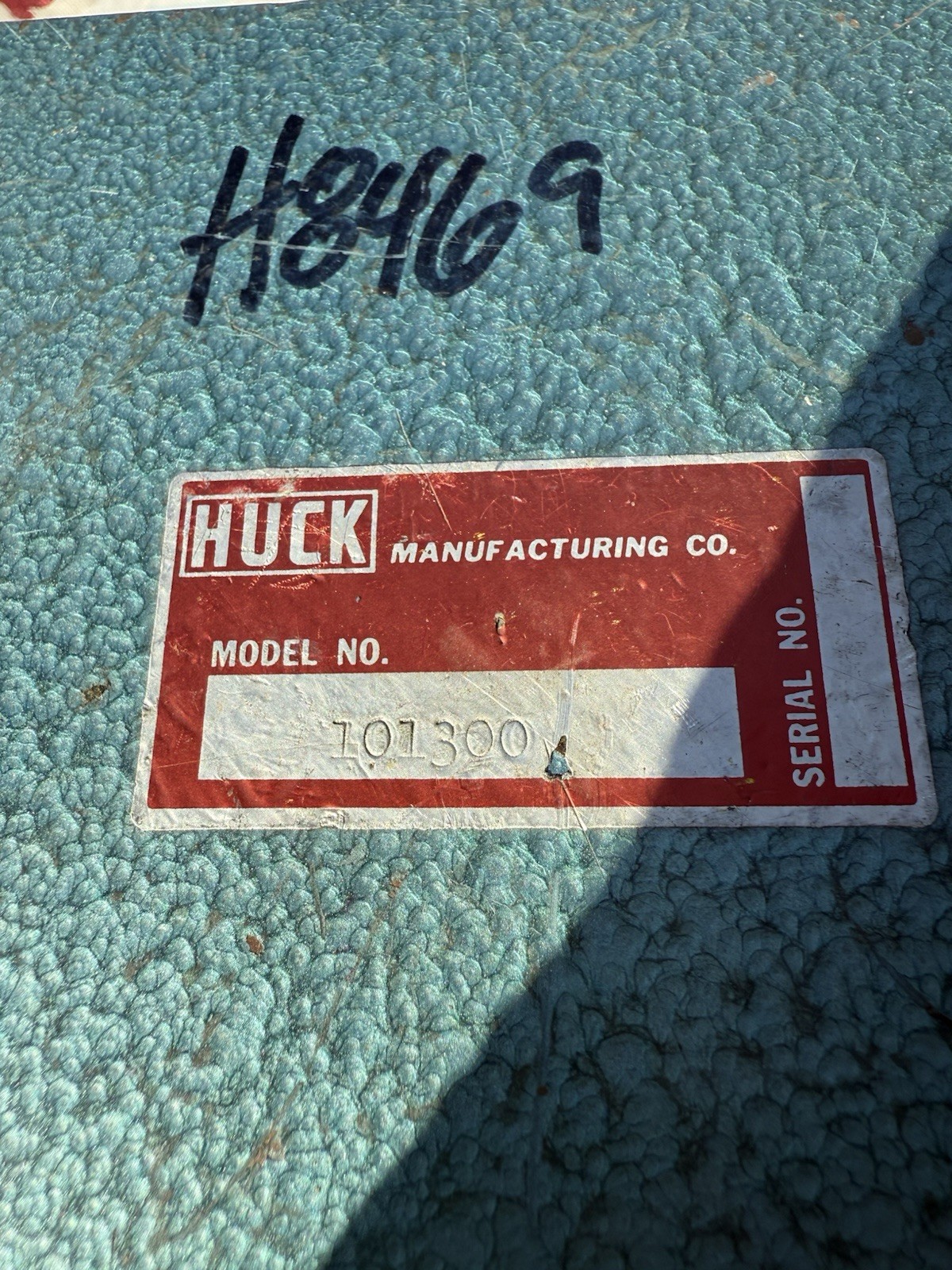 Huck Model Number 101300 for Huck 200 shift valve setting