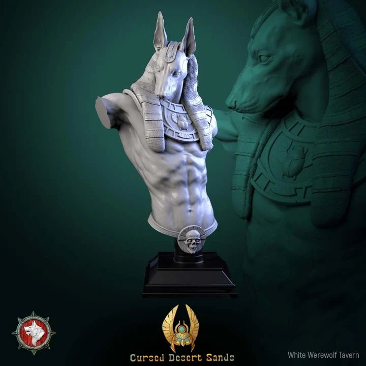 Anhotek, Jackal of the Black Gate - Bust - Resin Display Bust