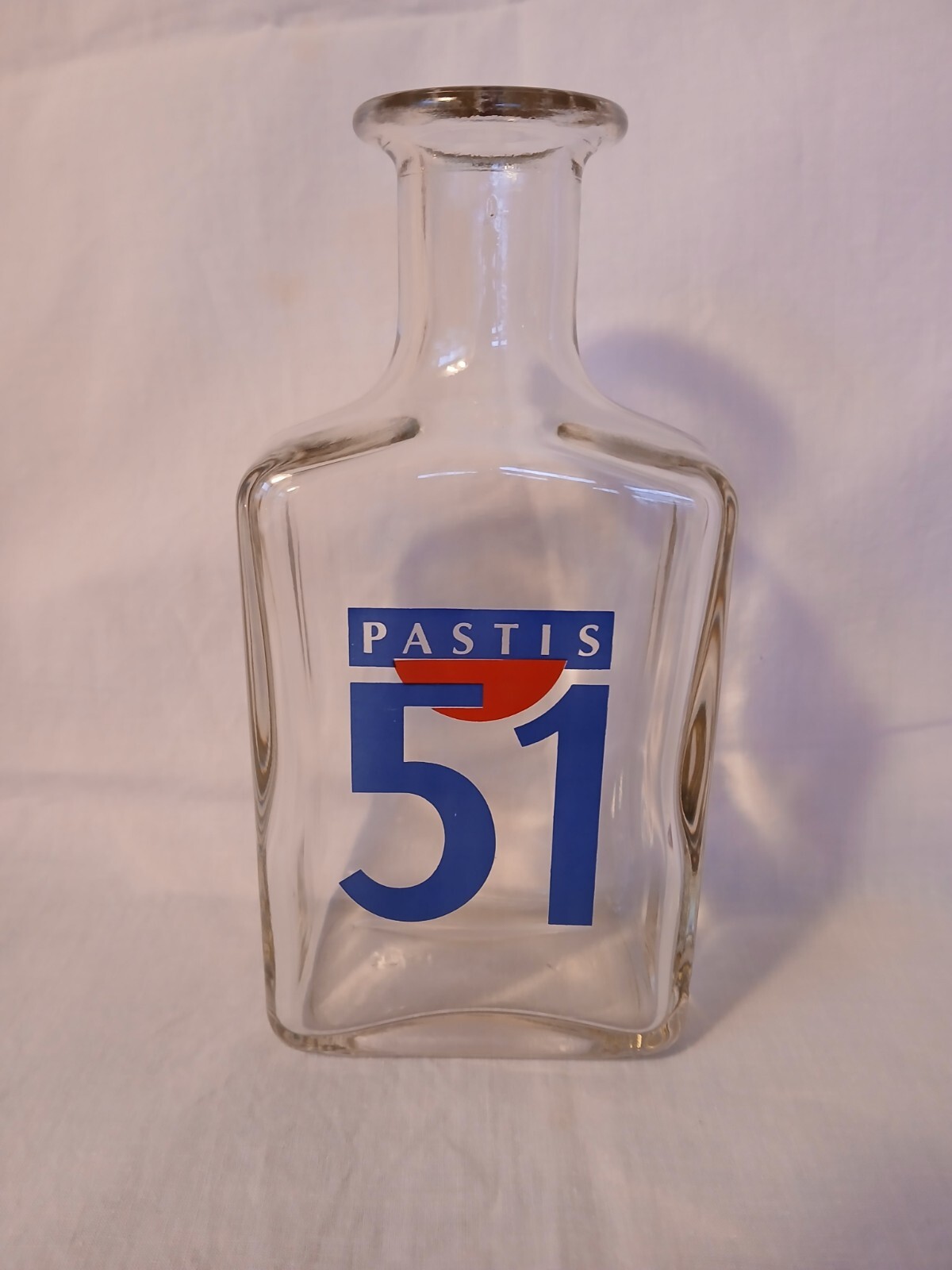 Vintage Pastis 51 Glass Water Carafe, France, 50 Centiliters, EUC