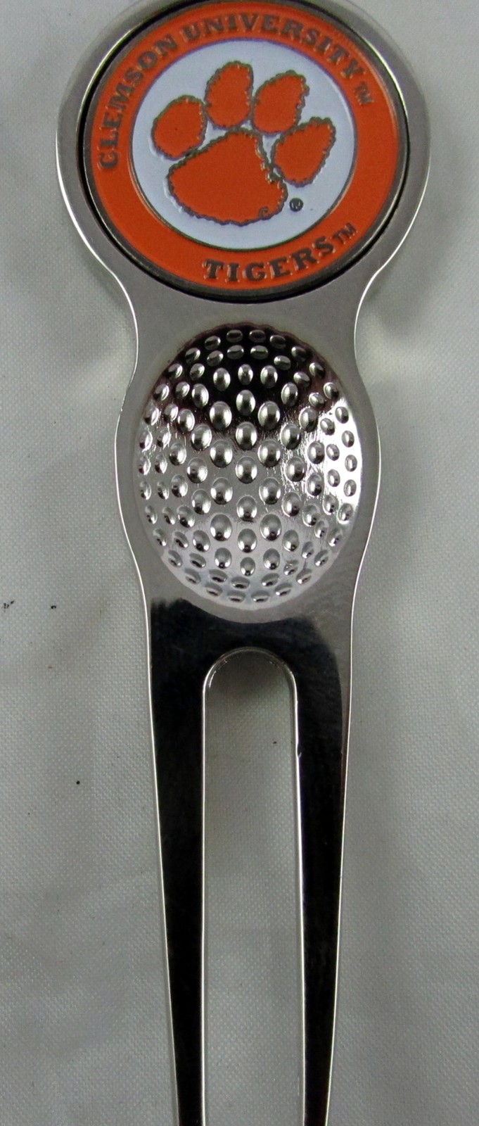 Collegiate NCAA Golf Divot Repair Tool Ballmark Silver Clemson Tigers