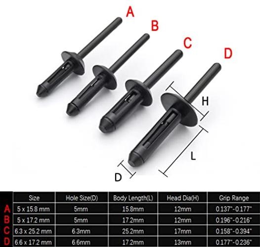 ORXPLUS Tools 90 Degree Plastic Rivet Gun Kit with 40 Poly Rivets | Right