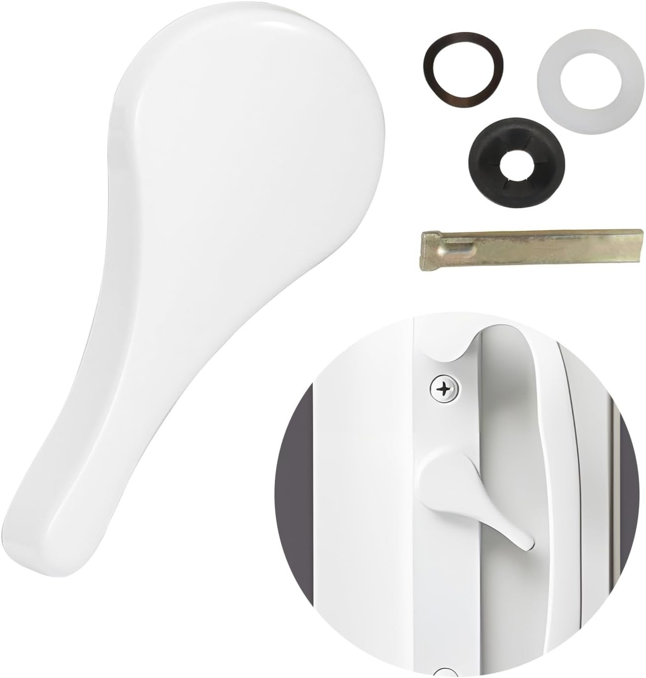 Metal Sliding Door Latch Lever, Replacement Parts for Jeld Wen Sliding Door Hand