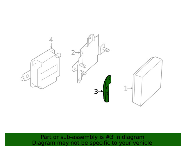 Genuine Nissan Blind Spot Detection System Warning Sensor Bracket 28452-1LA1B