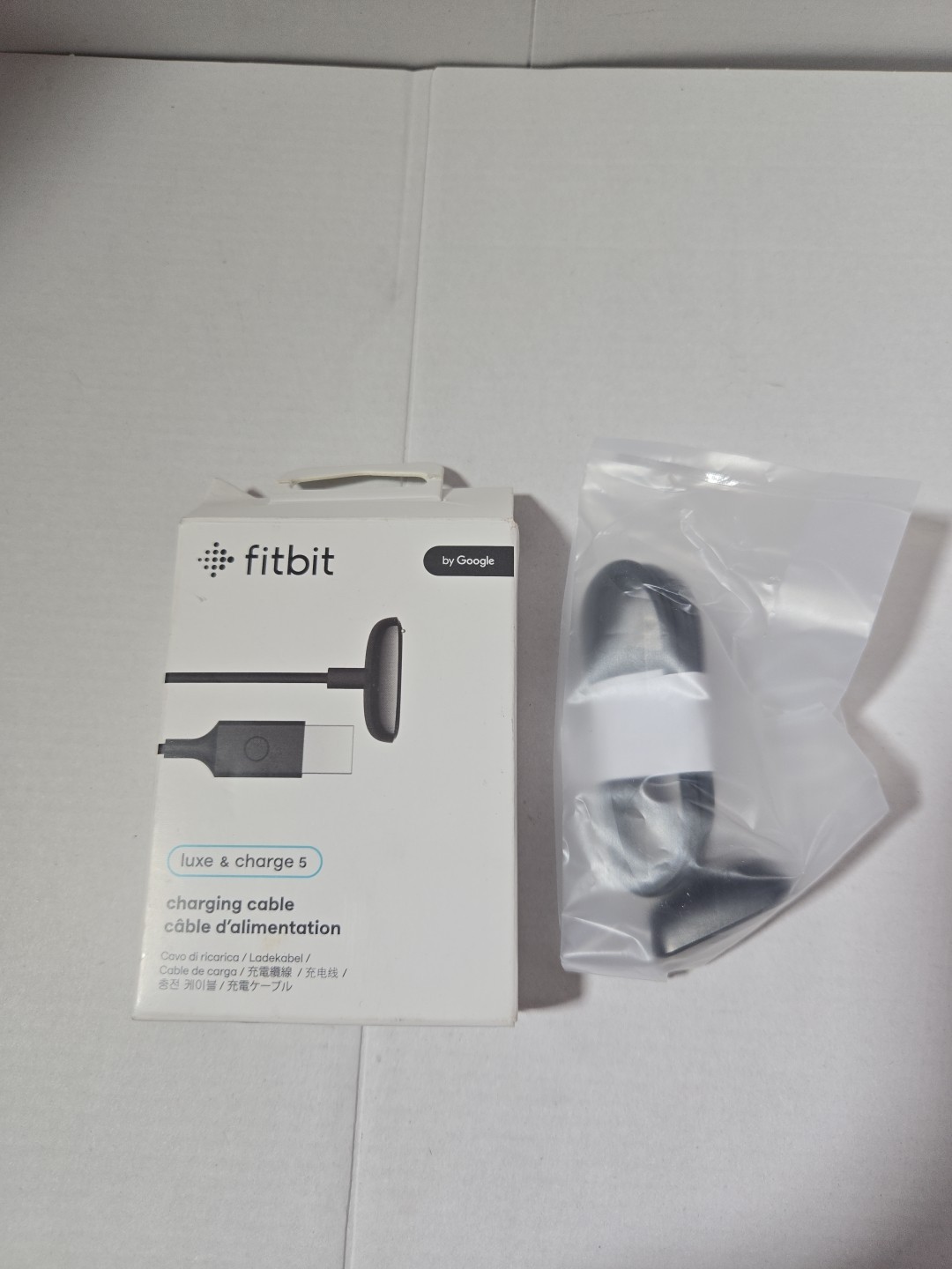 Fitbit Charging Cable for Fitbit Luxe and Charge 5 Smart Watches - Black