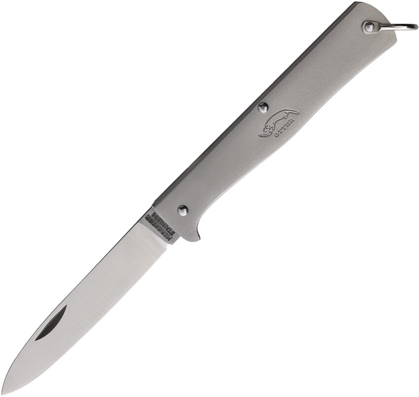 OTTER-Messer Small Mercator Grey Folding Stainless Steel Pocket Knife